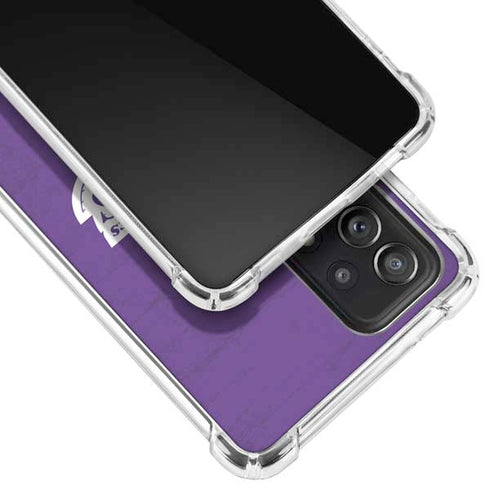NBA Los Angeles Lakers Purple Primary Logo Galaxy A52 5G Clear Case
