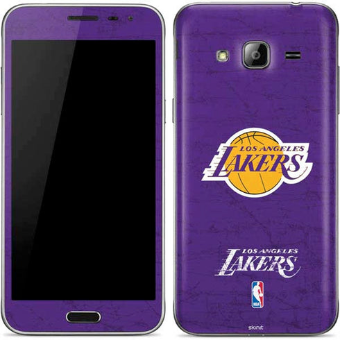 NBA Los Angeles Lakers Purple Primary Logo Galaxy J3 Skin