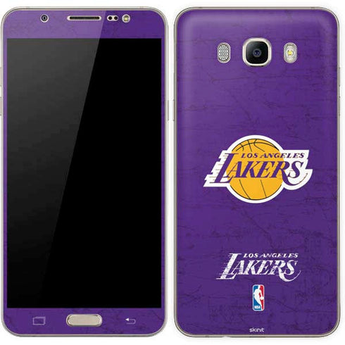 NBA Los Angeles Lakers Purple Primary Logo Galaxy J7 Skin