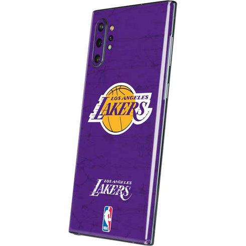 NBA Los Angeles Lakers Purple Primary Logo Galaxy Note 10 Plus Skin