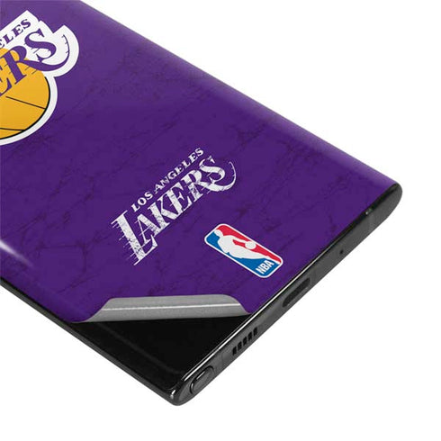 NBA Los Angeles Lakers Purple Primary Logo Galaxy Note 10 Plus Skin
