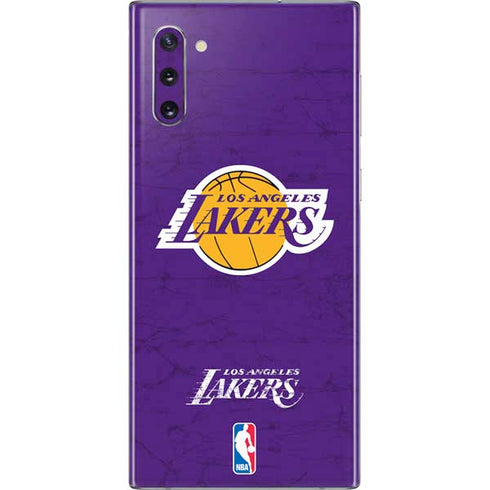 NBA Los Angeles Lakers Purple Primary Logo Galaxy Note 10 Skin