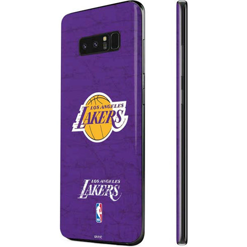 NBA Los Angeles Lakers Purple Primary Logo Galaxy Note 8 Skin