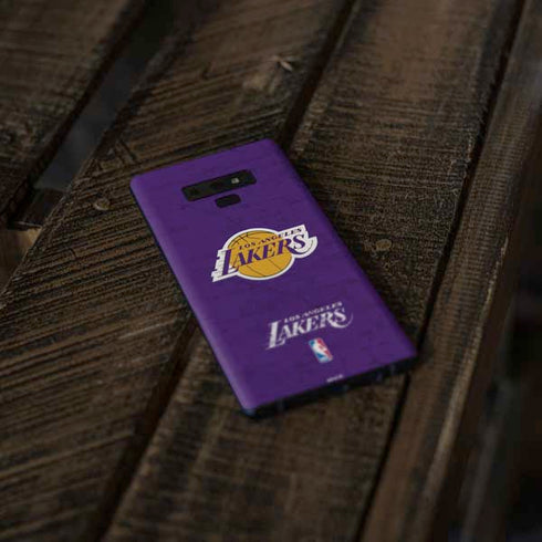NBA Los Angeles Lakers Purple Primary Logo Galaxy Note 9 Skin