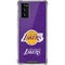NBA Los Angeles Lakers Purple Primary Logo Galaxy Note20 5G Clear Case