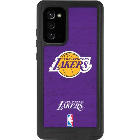 NBA Los Angeles Lakers Purple Primary Logo Galaxy Note20 5G Waterproof Case