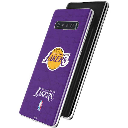 NBA Los Angeles Lakers Purple Primary Logo Galaxy S10 Plus Skin