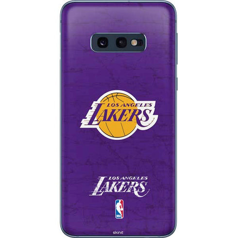NBA Los Angeles Lakers Purple Primary Logo Galaxy S10e Skin