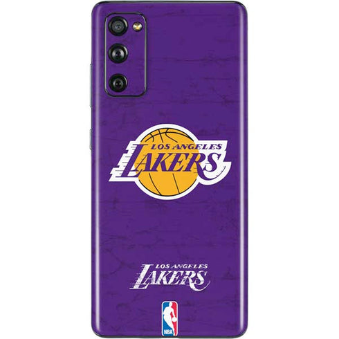 NBA Los Angeles Lakers Purple Primary Logo Galaxy S20 Fan Edition Skin