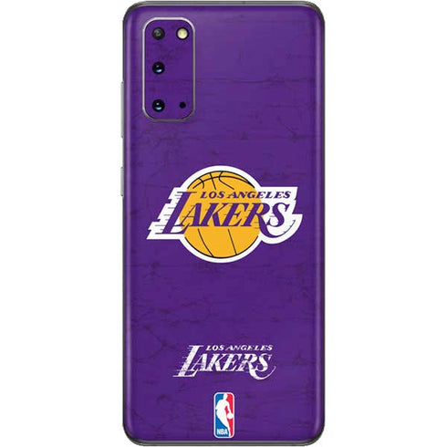 NBA Los Angeles Lakers Purple Primary Logo Galaxy S20 Skin