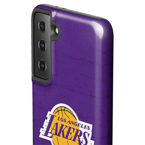 NBA Los Angeles Lakers Purple Primary Logo Galaxy S21 FE Pro Case