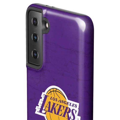 NBA Los Angeles Lakers Purple Primary Logo Galaxy S21 Plus 5G Pro Case