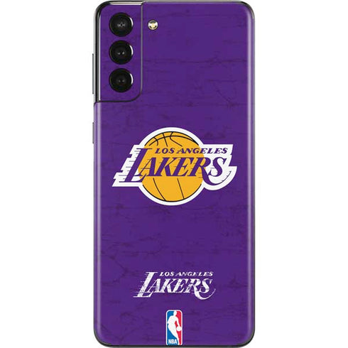 NBA Los Angeles Lakers Purple Primary Logo Galaxy S21 Plus 5G Skin