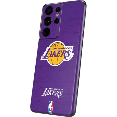 NBA Los Angeles Lakers Purple Primary Logo Galaxy S21 Ultra 5G Skin