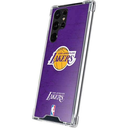 NBA Los Angeles Lakers Purple Primary Logo Galaxy S22 Ultra Clear Case