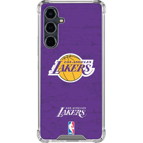NBA Los Angeles Lakers Purple Primary Logo Galaxy S23 FE Clear Case