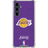 NBA Los Angeles Lakers Purple Primary Logo Galaxy S23 FE Clear Case