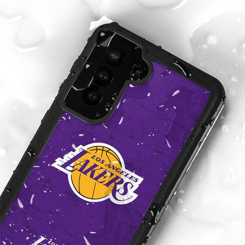 NBA Los Angeles Lakers Purple Primary Logo Galaxy S23 Plus Waterproof Case