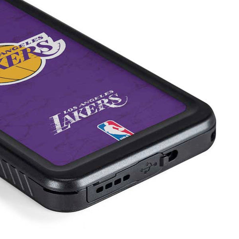 NBA Los Angeles Lakers Purple Primary Logo Galaxy S23 Waterproof Case