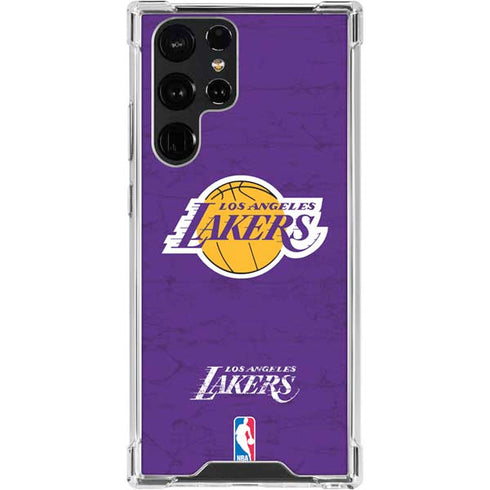 NBA Los Angeles Lakers Purple Primary Logo Galaxy S24 Ultra Clear Case