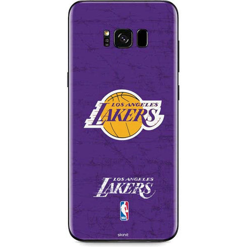 NBA Los Angeles Lakers Purple Primary Logo Galaxy S8 Skin