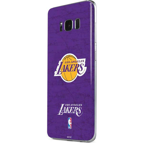 NBA Los Angeles Lakers Purple Primary Logo Galaxy S8 Skin
