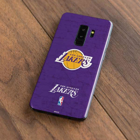 NBA Los Angeles Lakers Purple Primary Logo Galaxy S9 Plus Skin