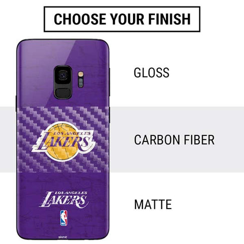 NBA Los Angeles Lakers Purple Primary Logo Galaxy S9 Skin