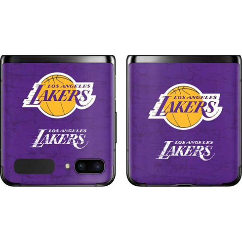 NBA Los Angeles Lakers Purple Primary Logo Galaxy Z Flip Skin