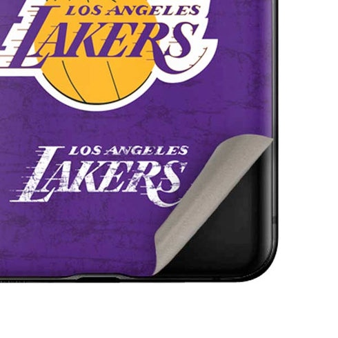 NBA Los Angeles Lakers Purple Primary Logo Galaxy Z Flip Skin