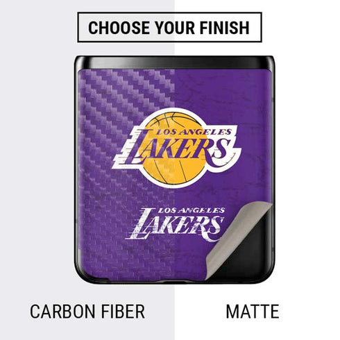 NBA Los Angeles Lakers Purple Primary Logo Galaxy Z Flip Skin