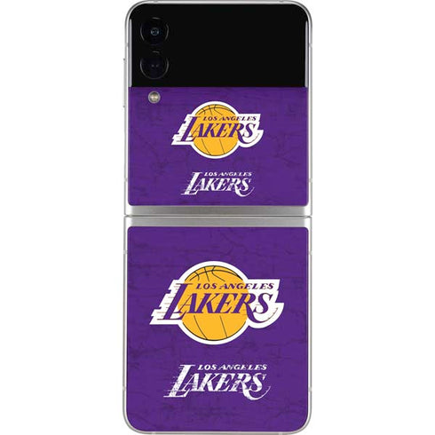 NBA Los Angeles Lakers Purple Primary Logo Galaxy Z Flip3 5G Skin