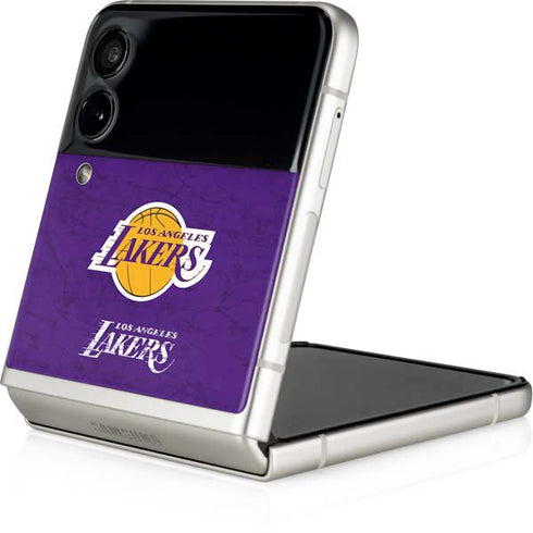 NBA Los Angeles Lakers Purple Primary Logo Galaxy Z Flip3 5G Skin