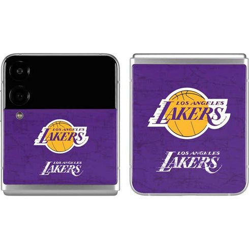 NBA Los Angeles Lakers Purple Primary Logo Galaxy Z Flip4 5G Skin