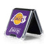 NBA Los Angeles Lakers Purple Primary Logo Galaxy Z Flip5 5G Clear Case