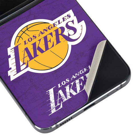 NBA Los Angeles Lakers Purple Primary Logo Galaxy Z Flip5 5G Skin