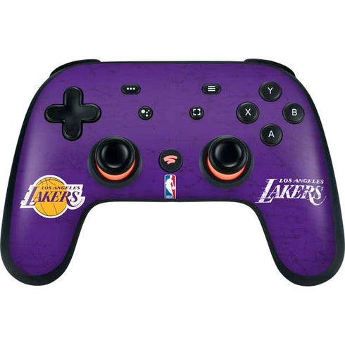 NBA Los Angeles Lakers Purple Primary Logo Google Stadia Controller Skin