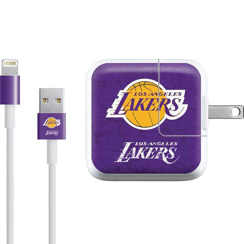 NBA Los Angeles Lakers Purple Primary Logo iPad Charger (10W USB) Skin