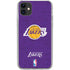 NBA Los Angeles Lakers Purple Primary Logo iPhone 11 Clear Case