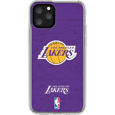 NBA Los Angeles Lakers Purple Primary Logo iPhone 11 Pro Clear Case