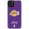 NBA Los Angeles Lakers Purple Primary Logo iPhone 11 Pro Clear Case