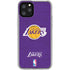 NBA Los Angeles Lakers Purple Primary Logo iPhone 11 Pro Clear Case