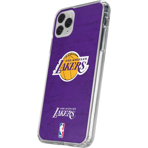 NBA Los Angeles Lakers Purple Primary Logo iPhone 11 Pro Clear Case