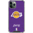 NBA Los Angeles Lakers Purple Primary Logo iPhone 11 Pro Max Clear Case