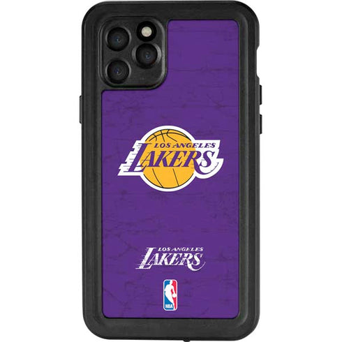 NBA Los Angeles Lakers Purple Primary Logo iPhone 11 Pro Waterproof Case