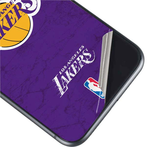 NBA Los Angeles Lakers Purple Primary Logo iPhone 11 Skin