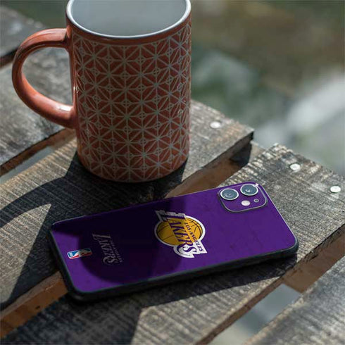 NBA Los Angeles Lakers Purple Primary Logo iPhone 11 Skin