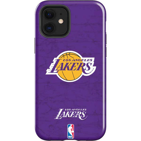 NBA Los Angeles Lakers Purple Primary Logo iPhone 12 Impact Case