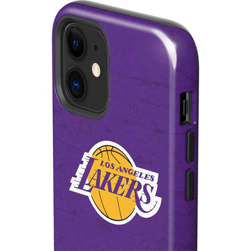 NBA Los Angeles Lakers Purple Primary Logo iPhone 12 Impact Case