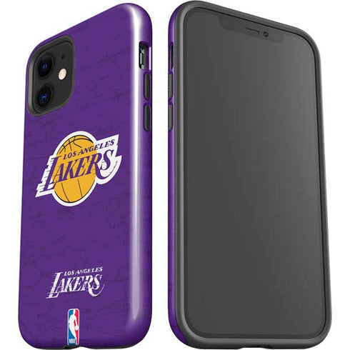 NBA Los Angeles Lakers Purple Primary Logo iPhone 12 Impact Case